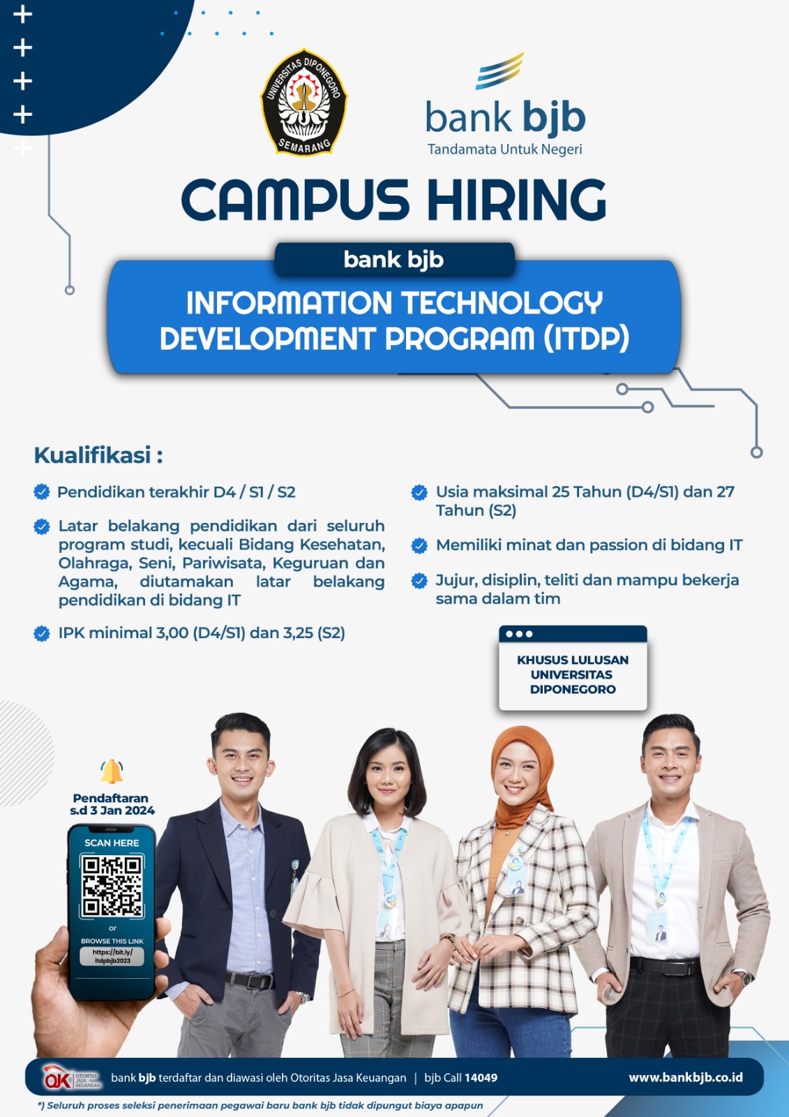 Campus Hiring ITDP Bank BJB